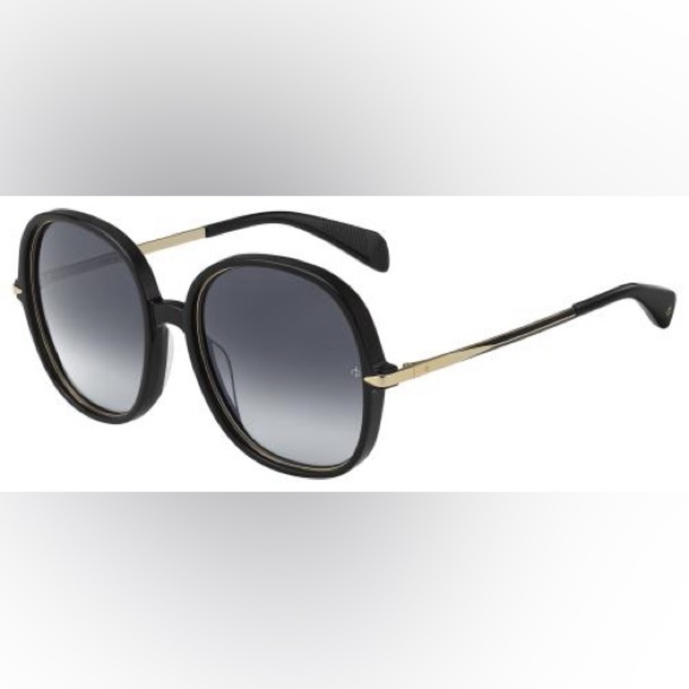 RARE rag & bone 1031/G/S Oversized Round Sunglasses NWT Full Set